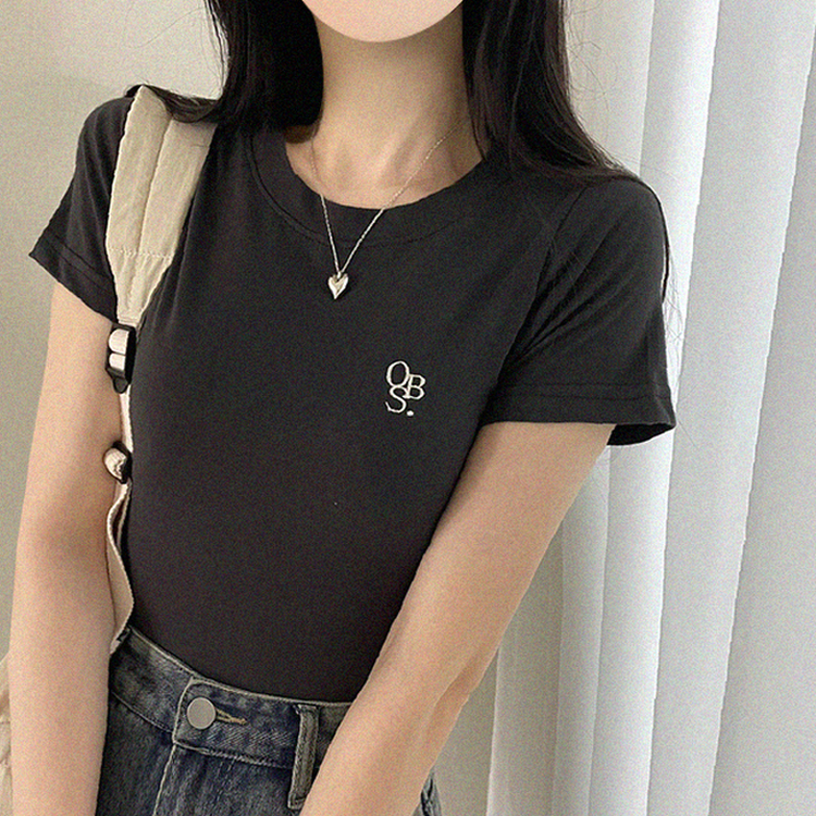 ロゴベーシック半袖Tシャツ(5color) CHARCOAL