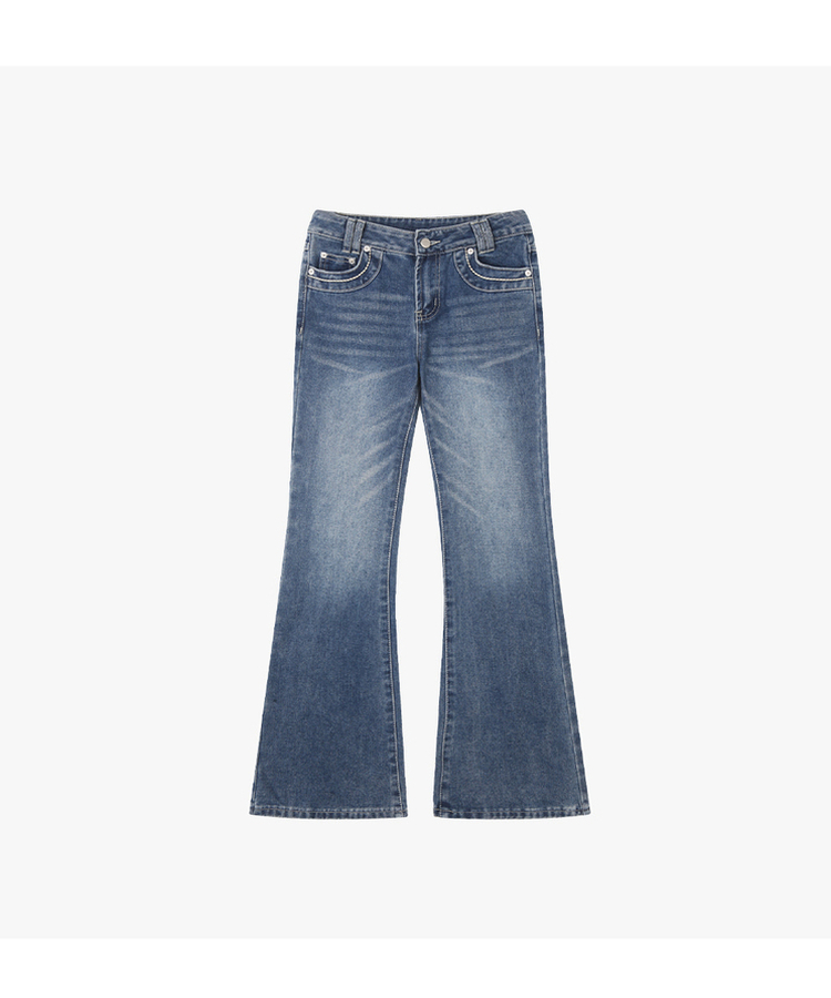 【丈別】ステッチデニムパンツ