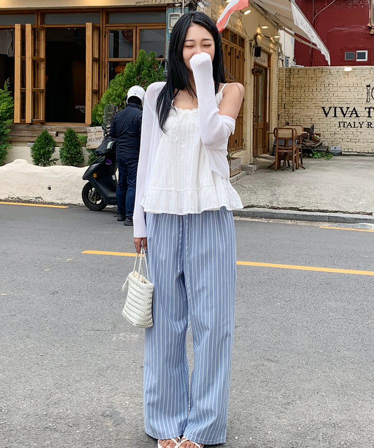 リブラウンドカーディガン(5color) IVORY