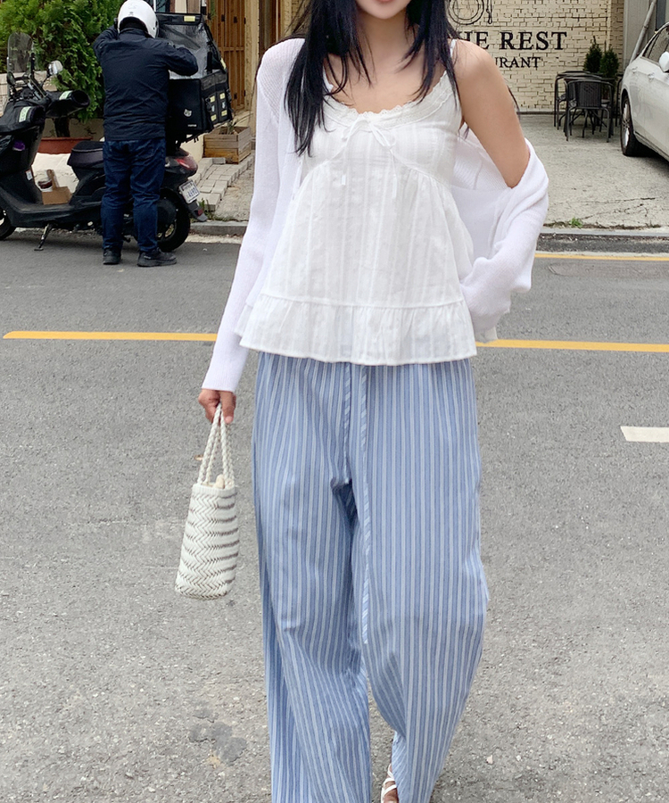 リブラウンドカーディガン(5color) IVORY