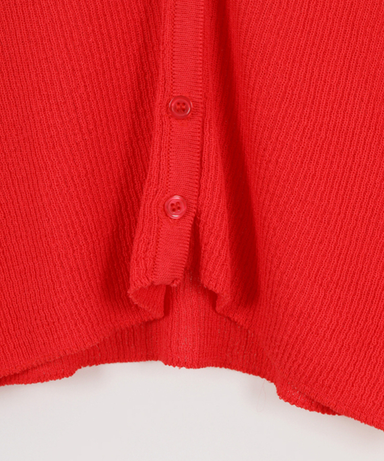 リブラウンドカーディガン(5color)