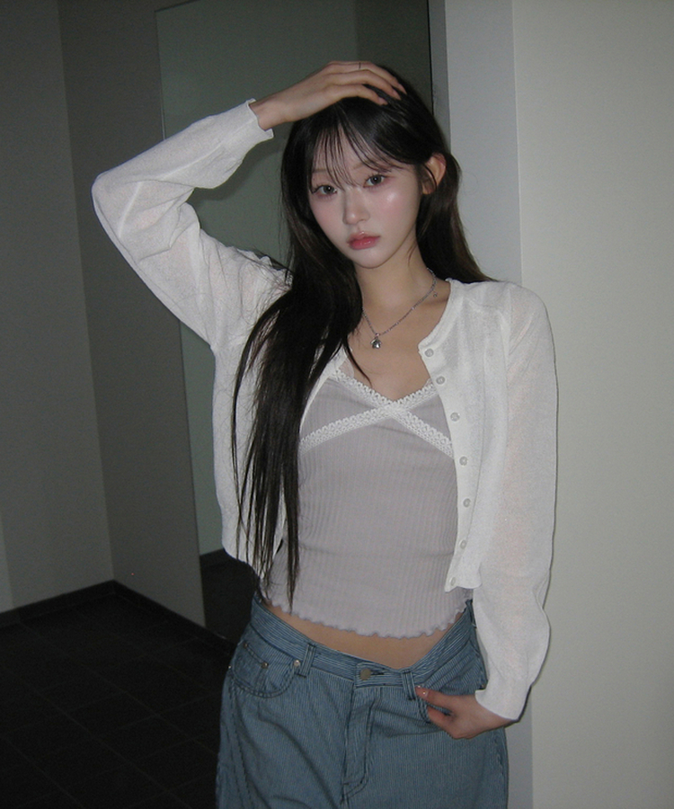 シンプルカーディガン IVORY