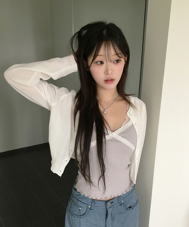 シンプルカーディガン IVORY