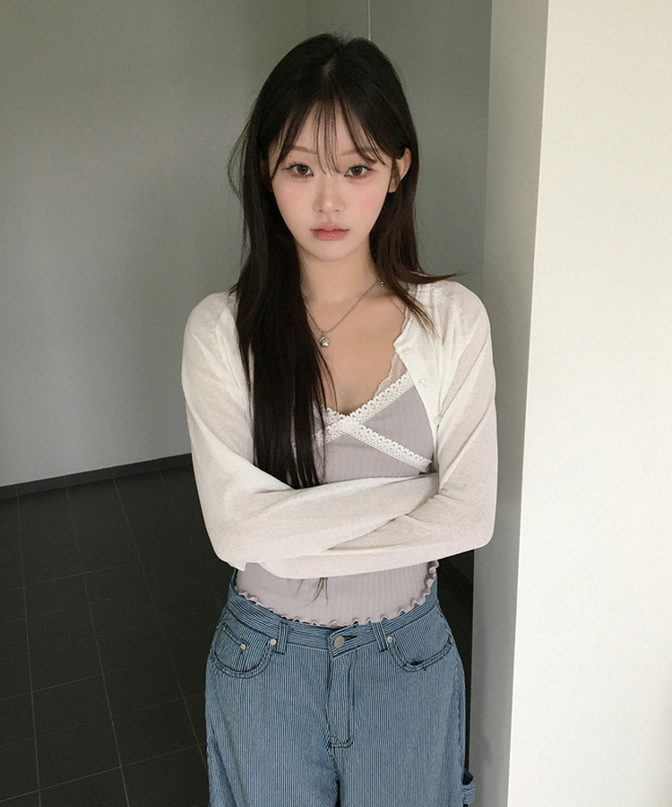 シンプルカーディガン IVORY