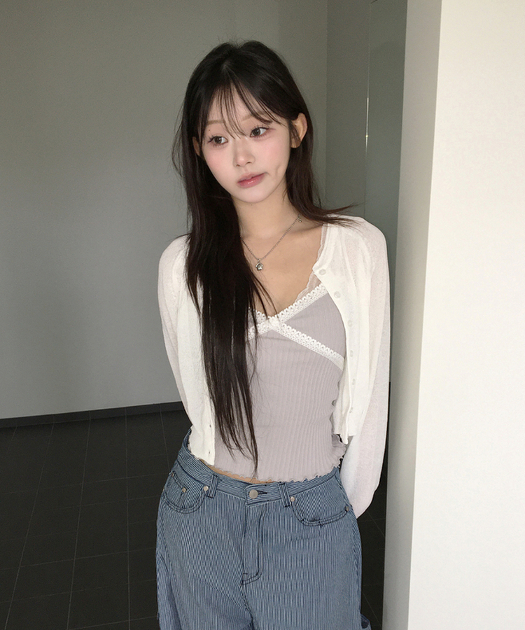 シンプルカーディガン IVORY