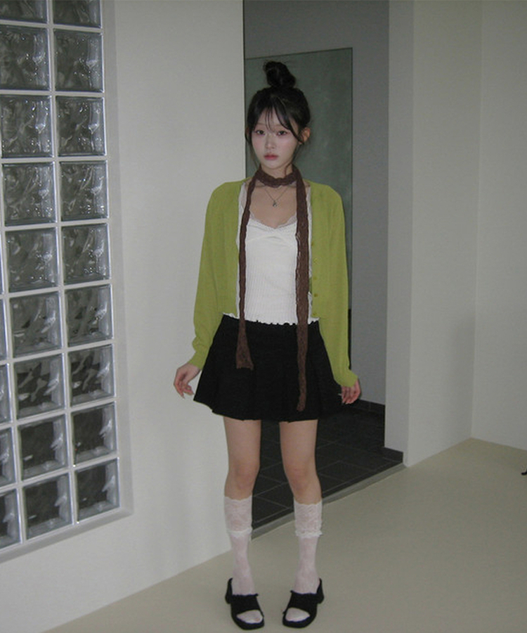 シンプルカーディガン GREEN