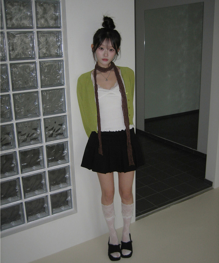 シンプルカーディガン GREEN