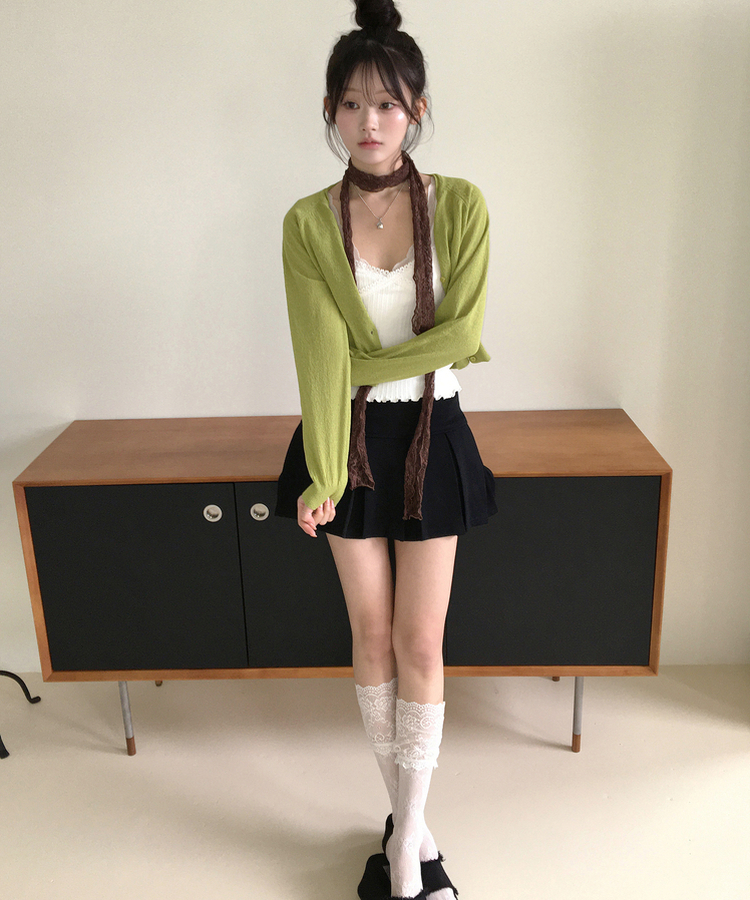 シンプルカーディガン GREEN