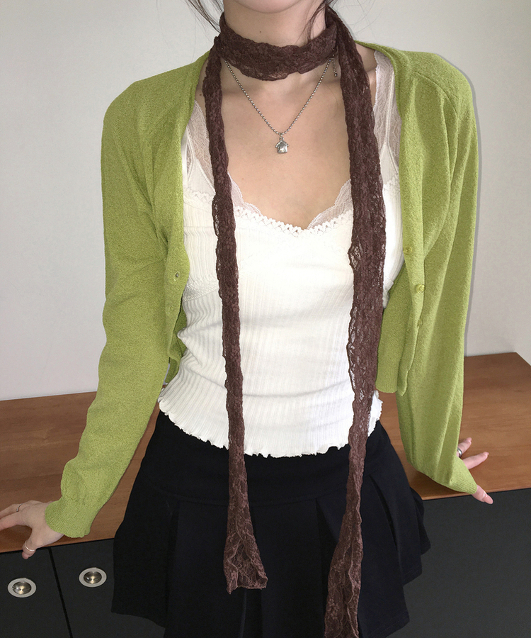 シンプルカーディガン GREEN