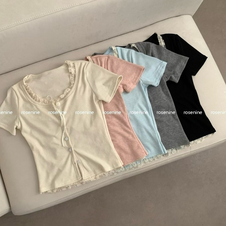 レイヤードレーストップス(5color)