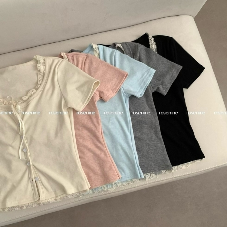 レイヤードレーストップス(5color)