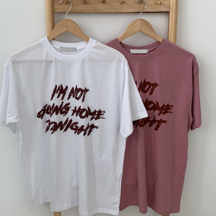 プリントカジュアル半袖Tシャツ(6color)