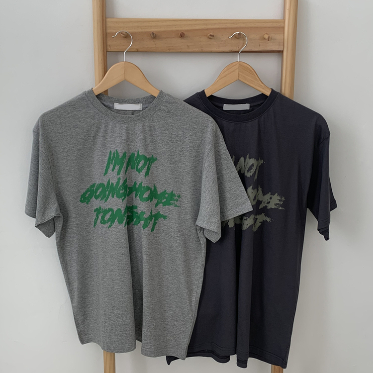 プリントカジュアル半袖Tシャツ(6color)