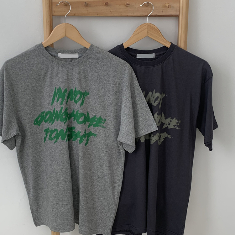 プリントカジュアル半袖Tシャツ(6color)