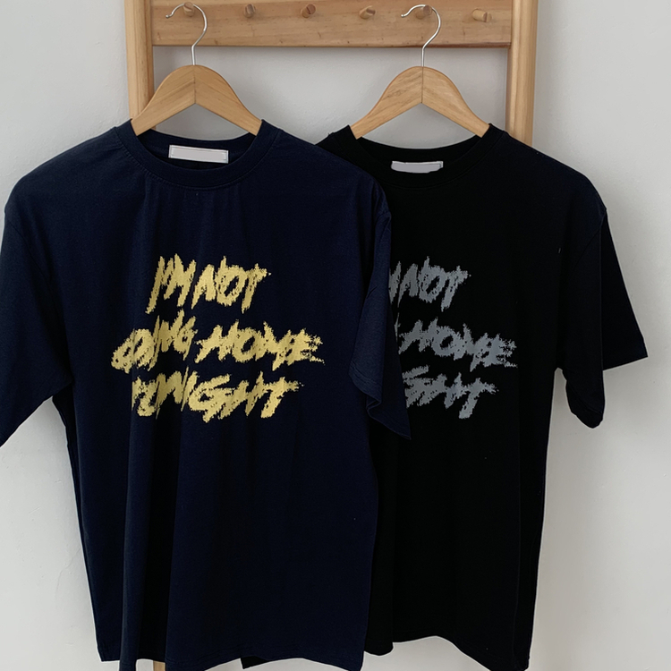 プリントカジュアル半袖Tシャツ(6color)