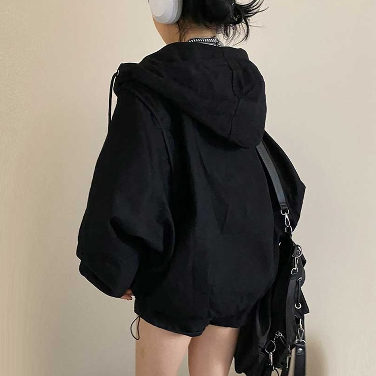 ミリタリーフードジャケット BLACK