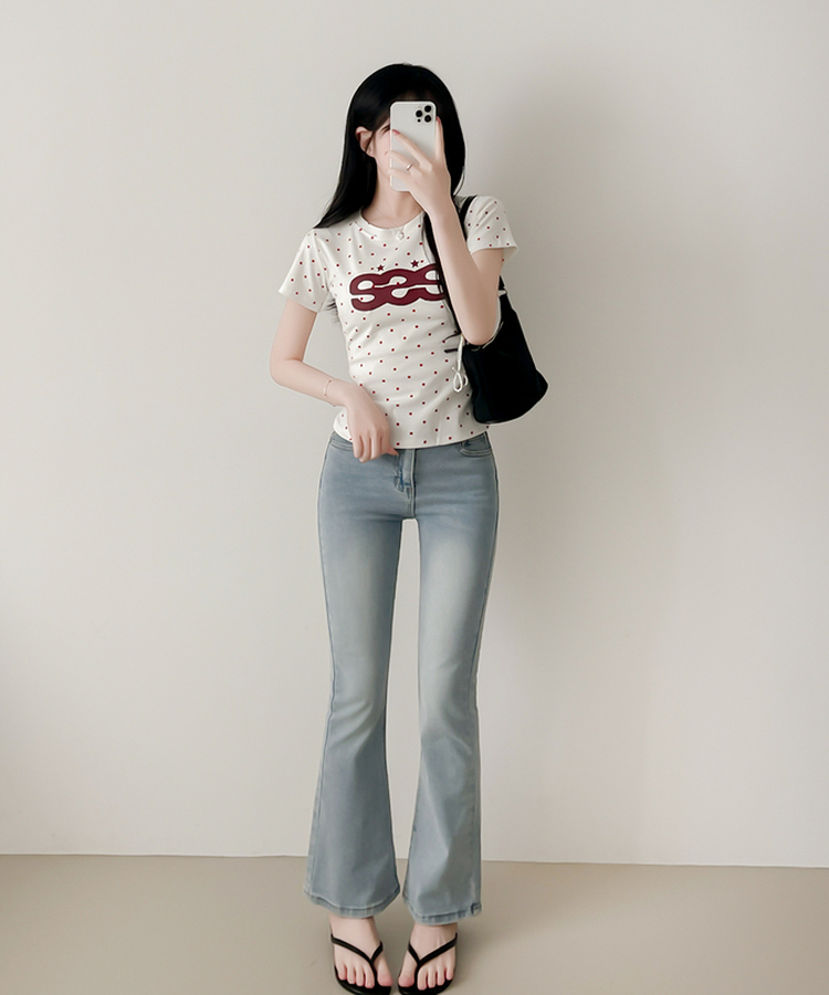 デイリードット半袖Tシャツ IVORY