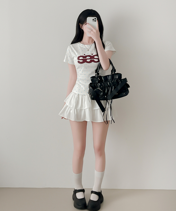 デイリードット半袖Tシャツ SKY BLUE