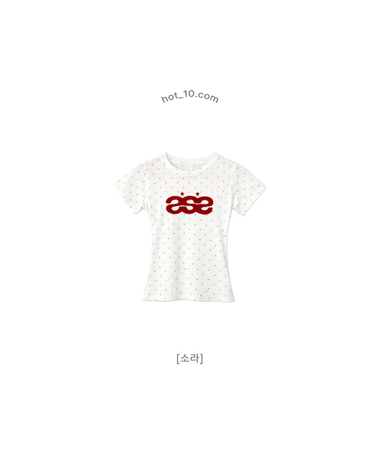デイリードット半袖Tシャツ