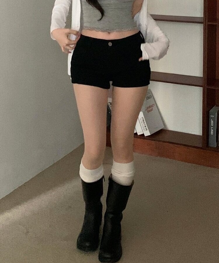 ベーシックホットショートパンツ BLACK