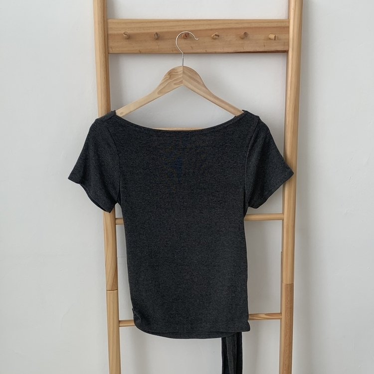 ドレープオフショルラップTシャツ