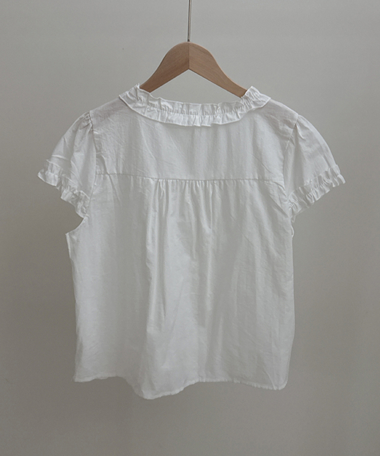 キャンディフリルリボンレイヤードブラウス