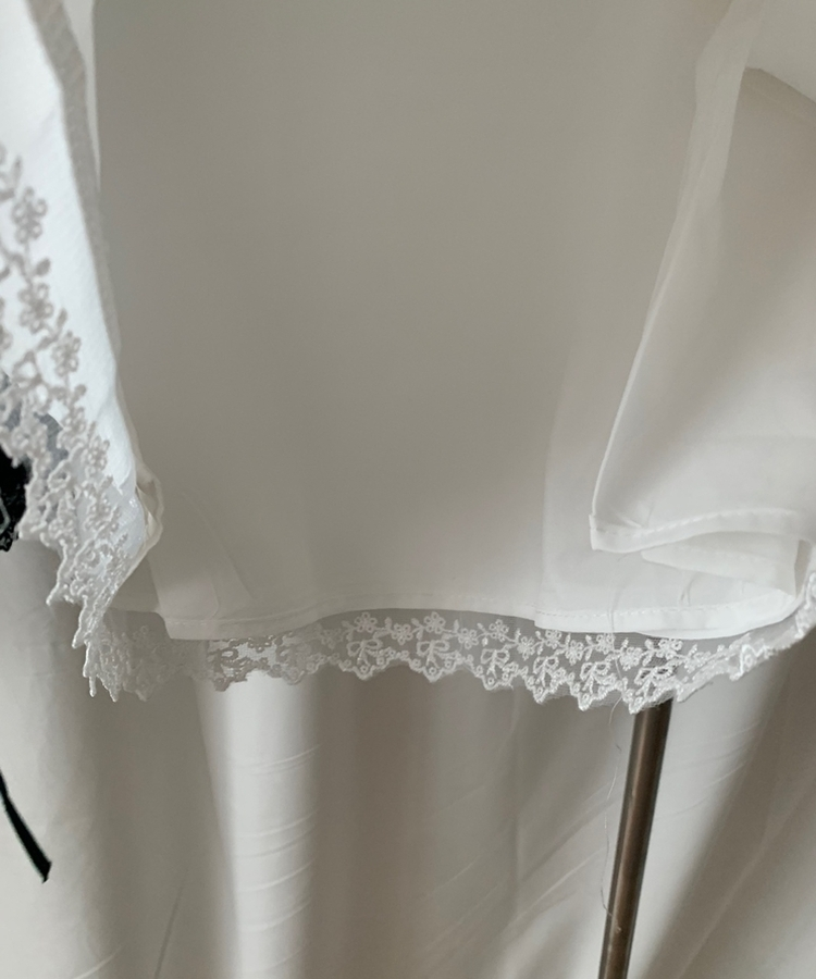 シルクミディレーススカート