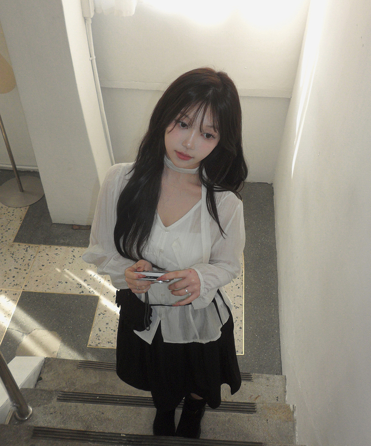 【ベルト付き】Aラインフレアミディスカート BLACK