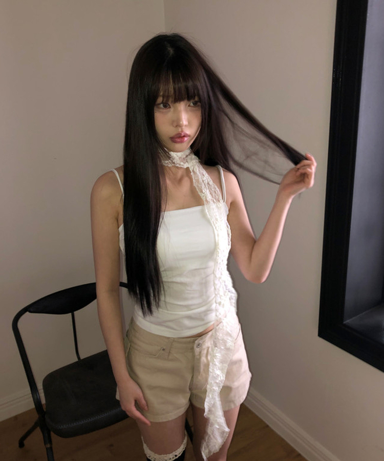 アイレットスタッズショートパンツ BEIGE