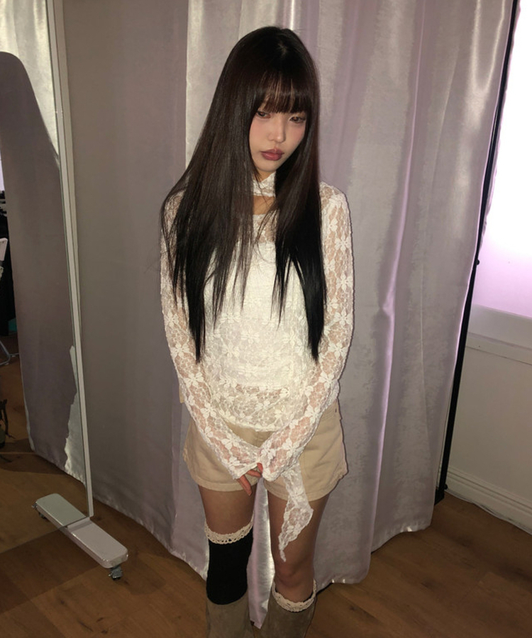 アイレットスタッズショートパンツ BEIGE