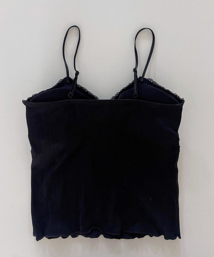 【カップ付き】レース紐キャミソール