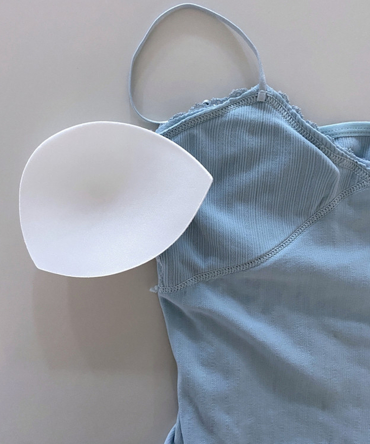 【カップ付き】レース紐キャミソール