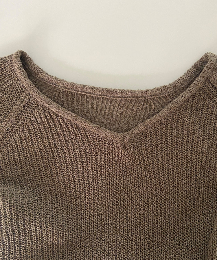 シースルーメッシュサマーニット(8color)