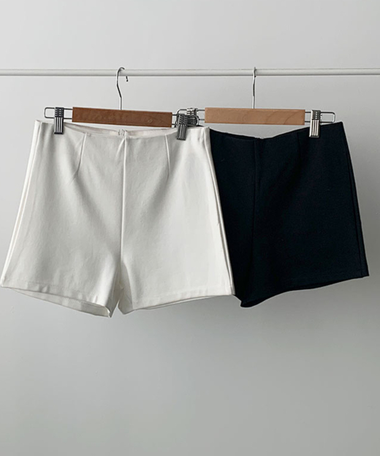 ハイウエストスパンスリムショートパンツ
