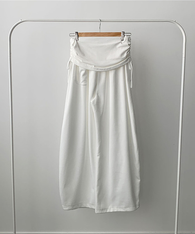 ピンタックワイドロングパンツ