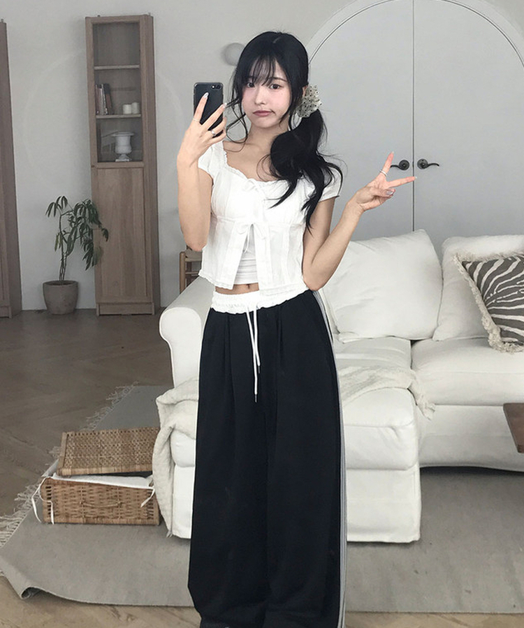 レーストラックライントレーニングパンツ BLACK