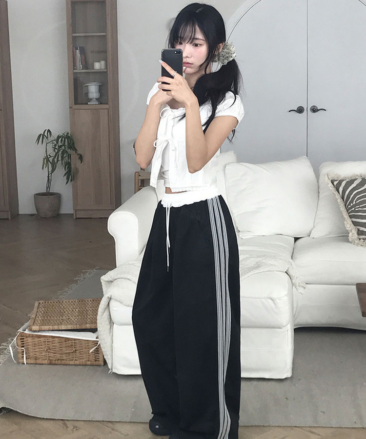 レーストラックライントレーニングパンツ BLACK