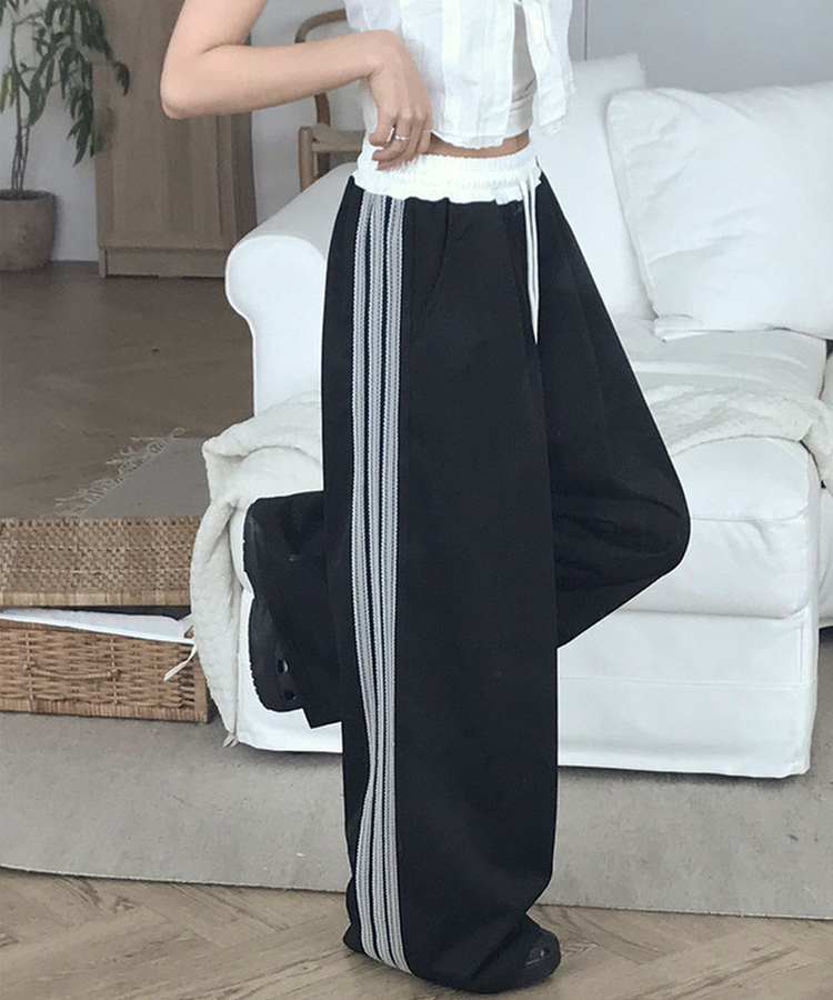 レーストラックライントレーニングパンツ BLACK