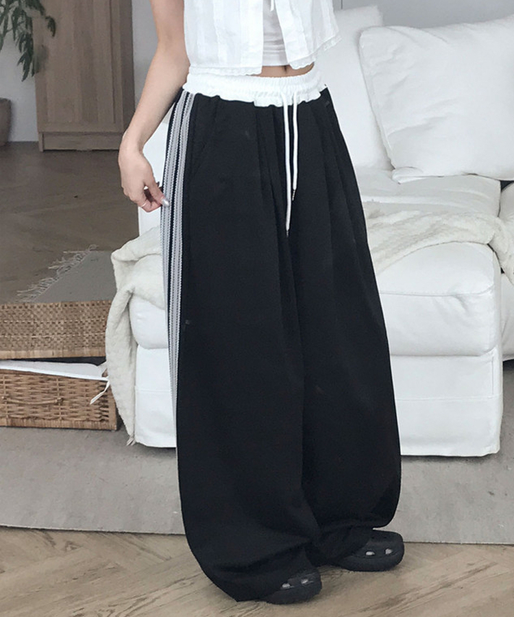 レーストラックライントレーニングパンツ BLACK