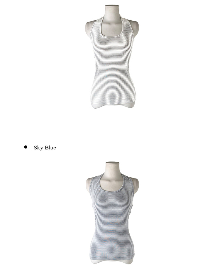 ストライプホルターキャミソール