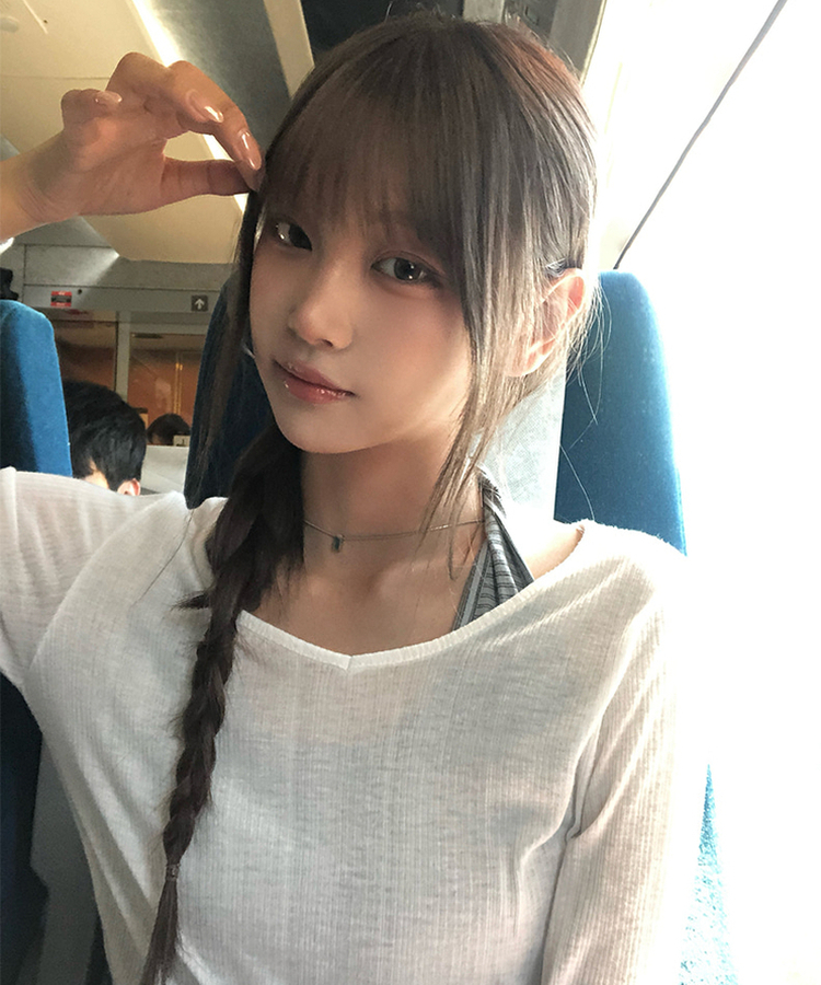 シースルーサイドツーボタンTシャツ(6color) IVORY