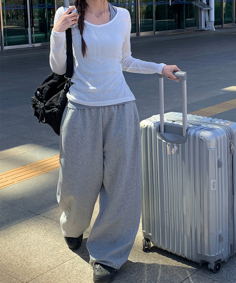 シースルーサイドツーボタンTシャツ(6color) IVORY