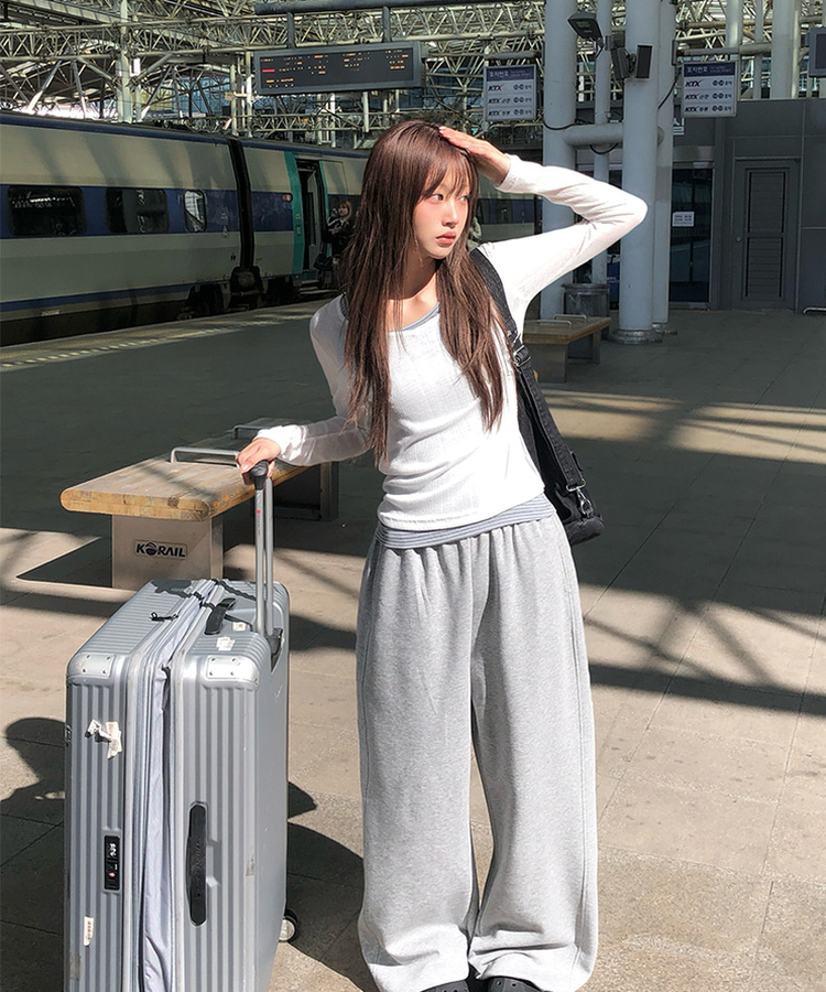 シースルーサイドツーボタンTシャツ(6color) IVORY