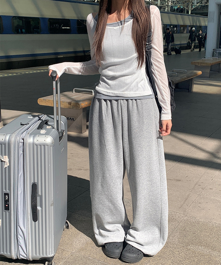 シースルーサイドツーボタンTシャツ(6color) IVORY