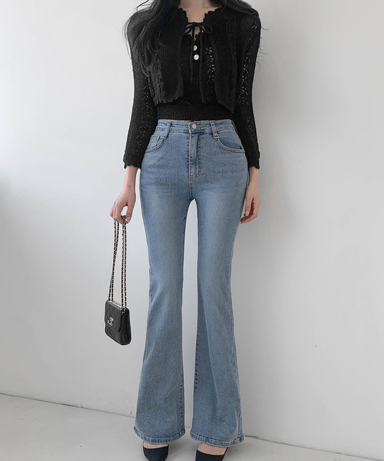 【SET】ボタンキャミソール カーディガン BLACK