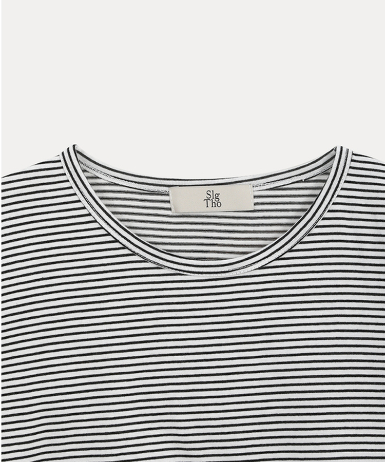 ストライプルーズ半袖Tシャツ(5color)