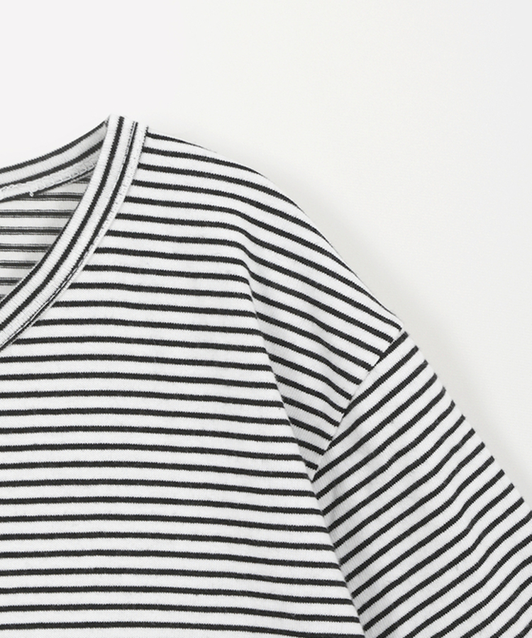 ストライプルーズ半袖Tシャツ(5color)