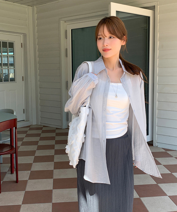 フリルベーシックキャミソール(5color) IVORY