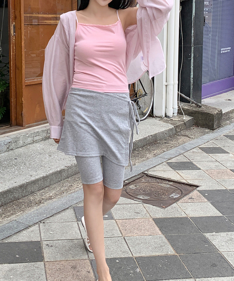 フリルベーシックキャミソール(5color) PINK