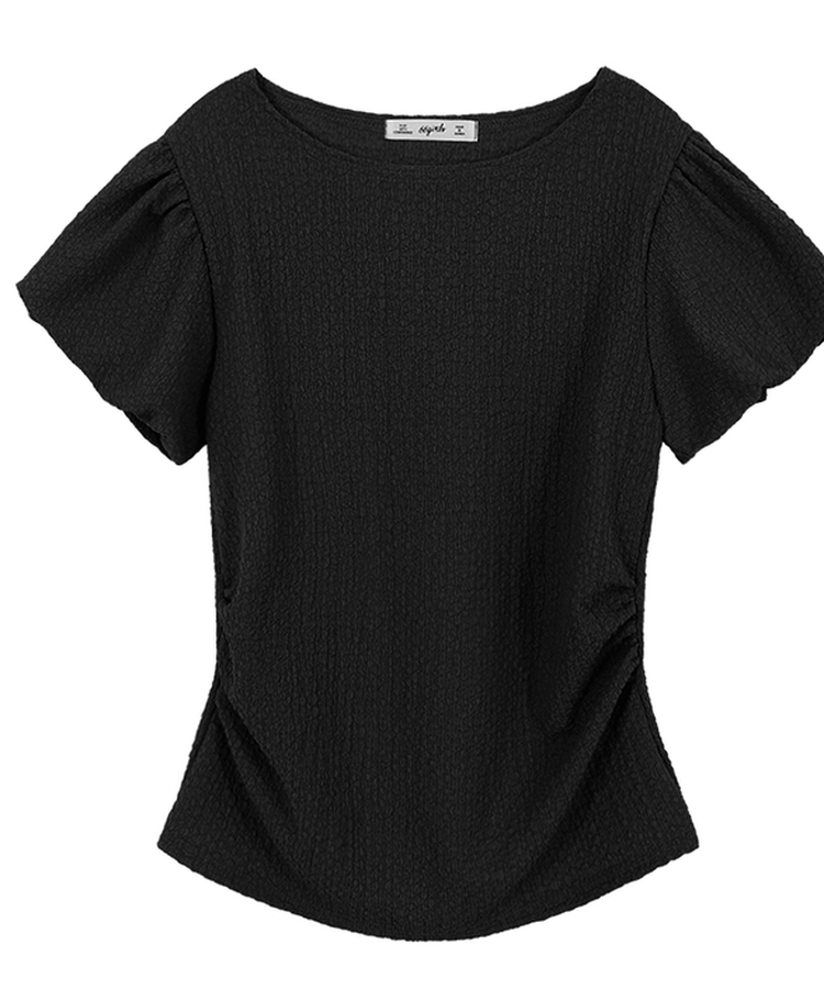 パフ半袖ブラウス